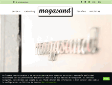 Tablet Screenshot of magasand.com